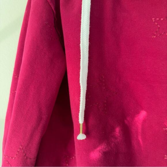 Anthropologie Saturday Sunday Embroidered Star Hoodie Cropped Drawstring Hood M - Picture 5 of 11